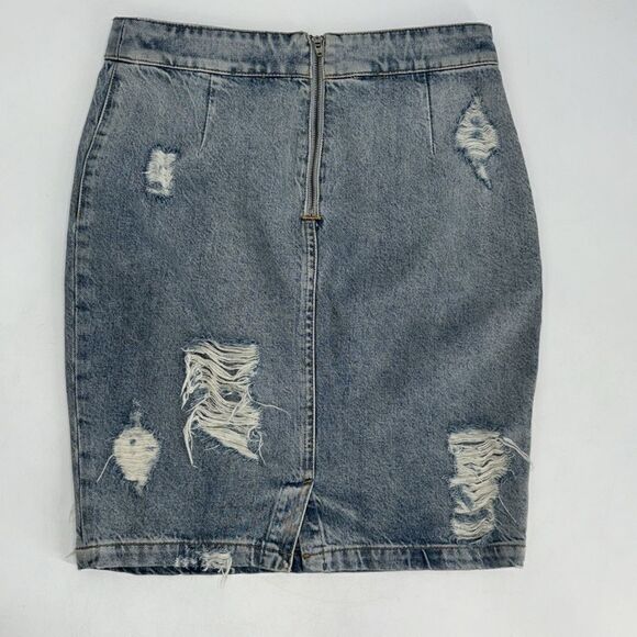 IRO distressed denim skirt Size Small - Picture 4 of 12